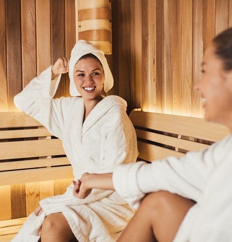 Frauen in der Sauna